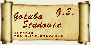 Goluba Studović vizit kartica